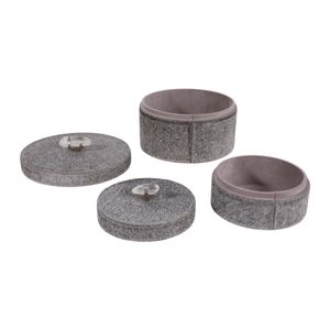GERBERBEACH SET OF 2 GRAY BOXES 5 (IN) 5