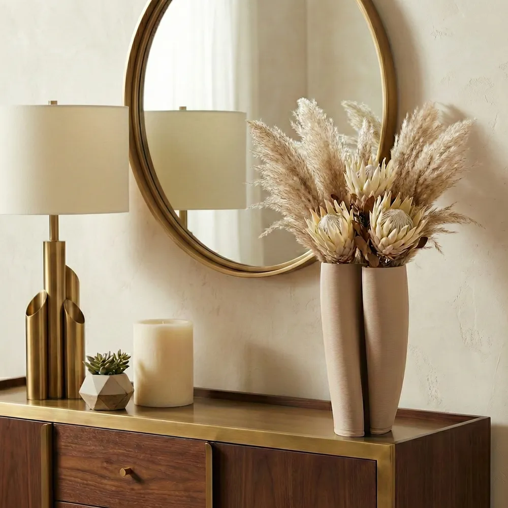 JADERIDGE IVORY VASE 11 (IN)