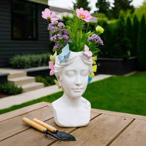 CORWINWELL WHITE PLANTER 11 (IN) 11