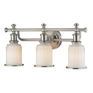 Acadia 22'' Wide 3-Light Vanity Light - Brushed Nickel 1
