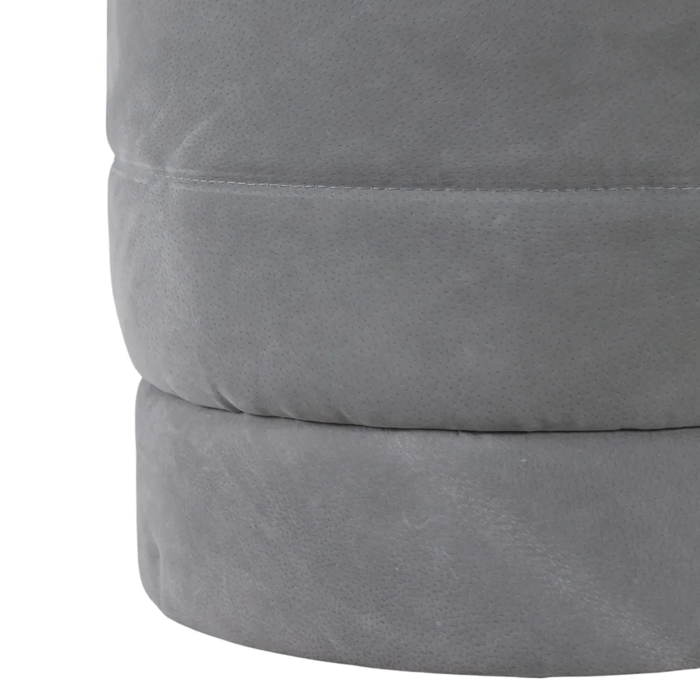 PENNFIELD GRAY OTTOMAN 19 (IN)