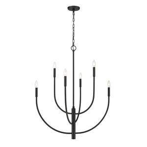 Continuance 30'' Wide 6-Light Chandelier - Charcoal 1
