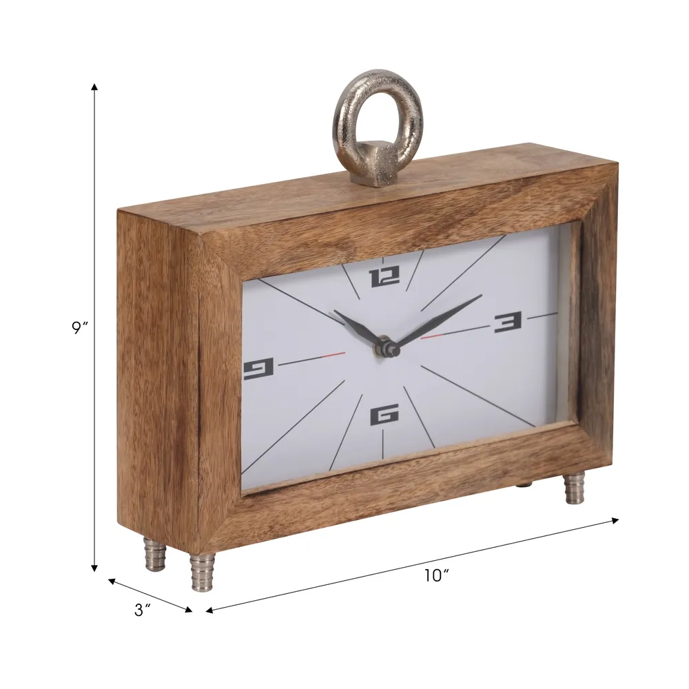 BRENDANBROOK BROWN CLOCK 10 (IN)