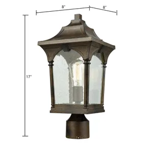 Loringdale 17'' High 1-Light Outdoor Post Light - Hazelnut Bronze 2