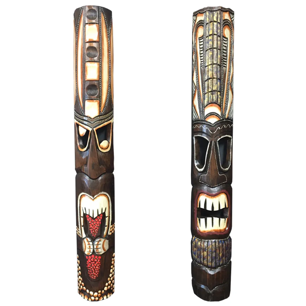 39" TIKI MASK 2-ASST