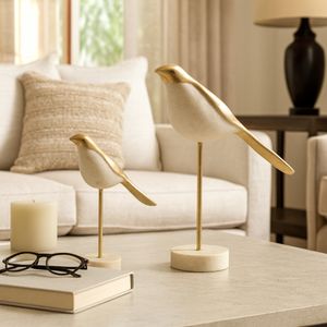 MILTONBROOK SET OF 2 WHITE DECOR 12 (IN) 11