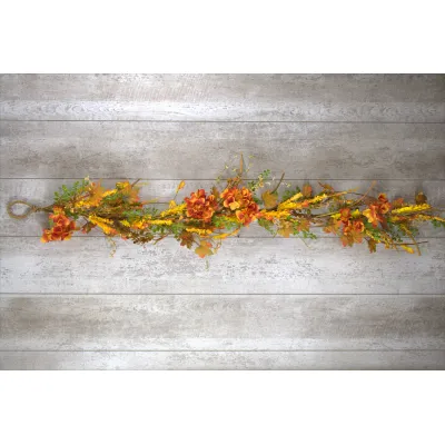 Fall Hydrangea 4ft Garland