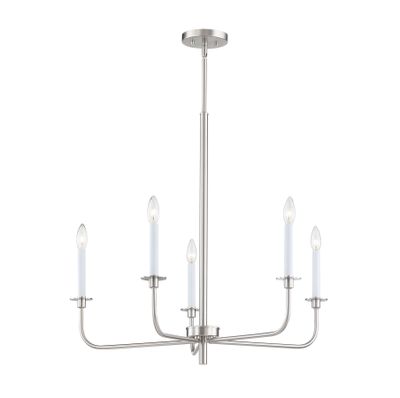 Lexington Green 30" Wide 5-Light Chandelier - Brushed Nickel