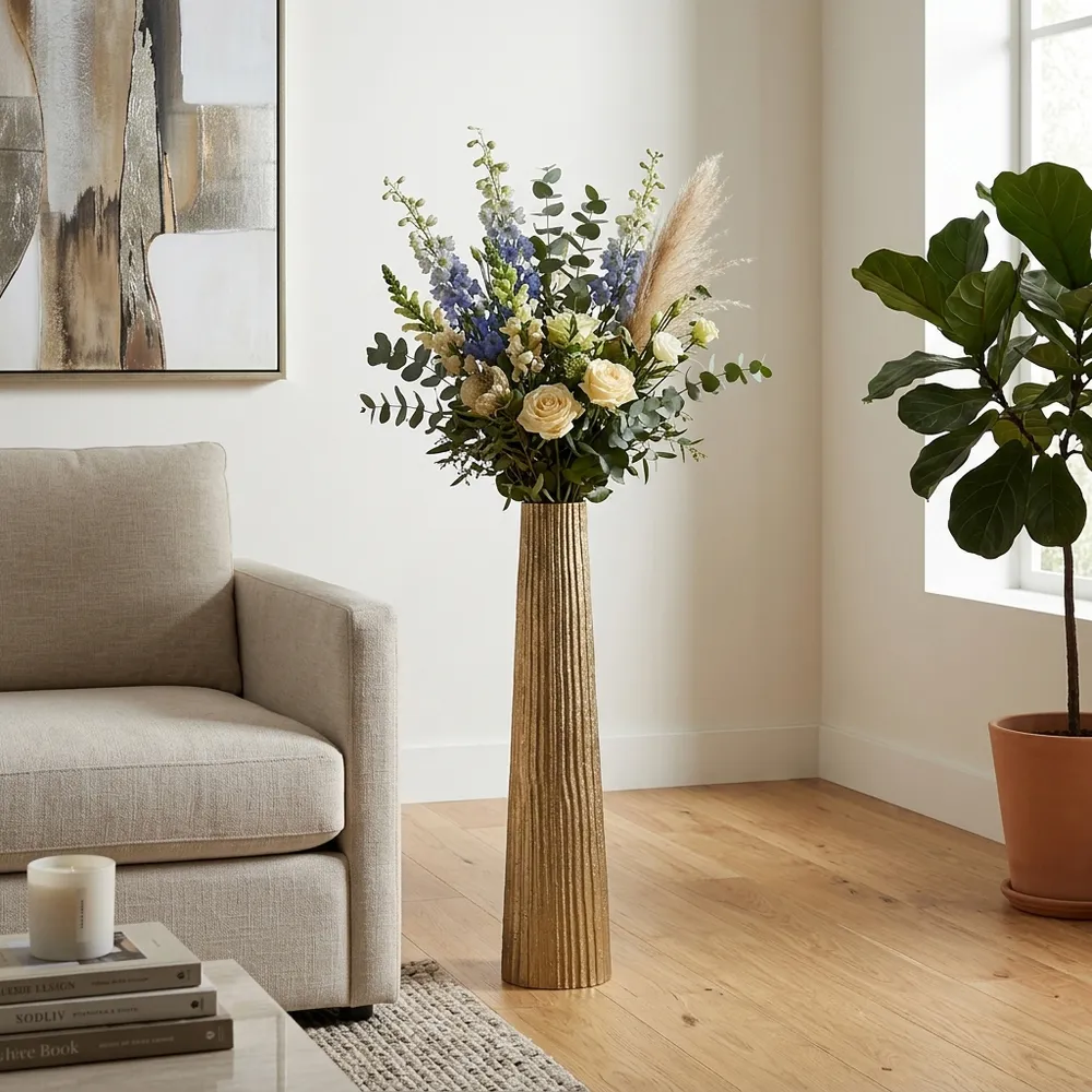 HAZENSTONE GOLD VASE 35 (IN)