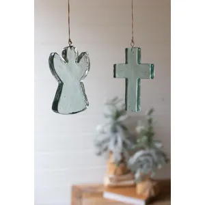 Glass Cross Suncatcher 3