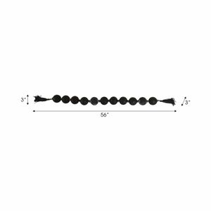 CALVINDALE BLACK BEAD 3 (IN) 8