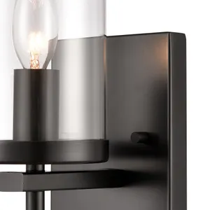 Oakland 12'' High 1-Light Vanity Light - Black 3