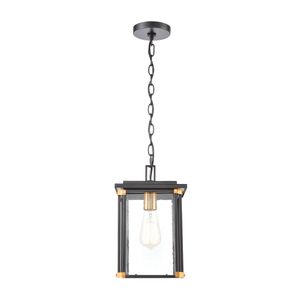 Vincentown 8'' Wide 1-Light Outdoor Pendant - Matte Black 2