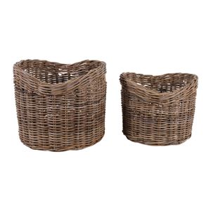 EDGESHAW SET OF 2 BROWN STORAGE 17 (IN) 5