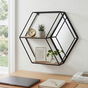 HATCHERFIELD BLACK WALL SHELF 20 (IN) 10