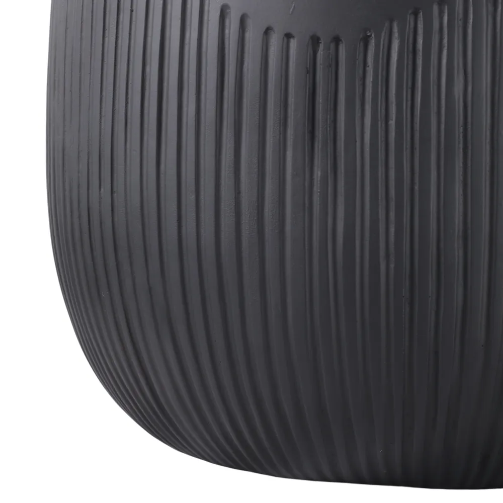 TODDCLIFF SET OF 3 BLACK PLANTER 16 (IN)