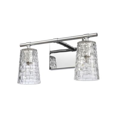 Lightweave 15″ Wide 2-Light Vanity Light - Polished Nickel