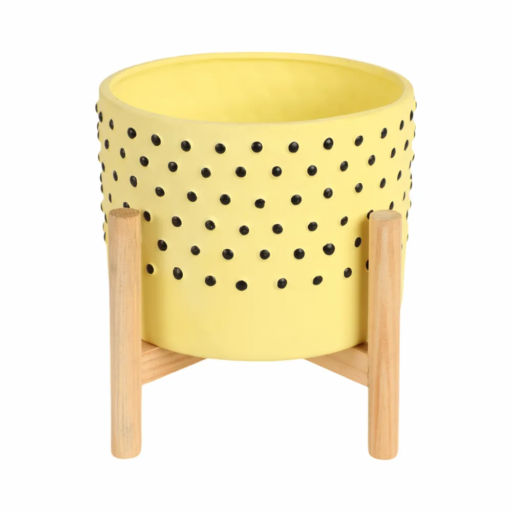 COLECREST YELLOW PLANTER 9 (IN)