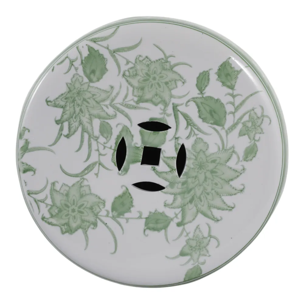 HUNTERDALE GREEN GARDEN STOOL 18 (IN)
