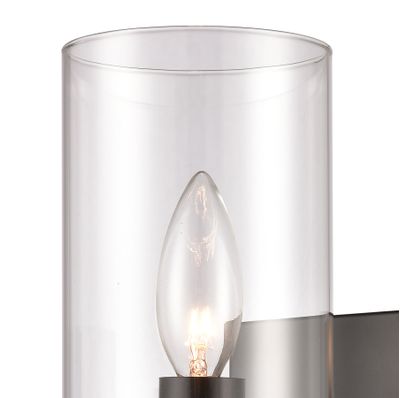 Oakland 12'' High 1-Light Vanity Light - Black