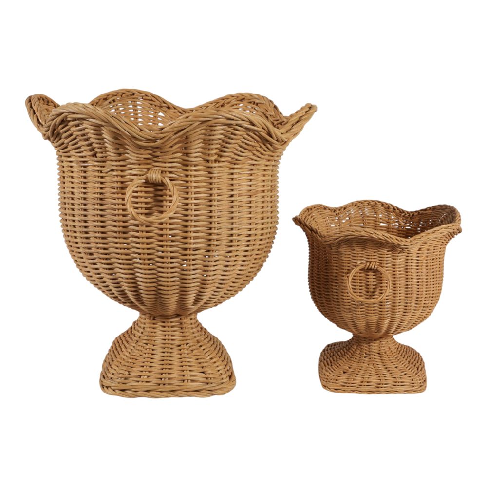 DARNELLWIND SET OF 2 BROWN VASES 17 (IN)