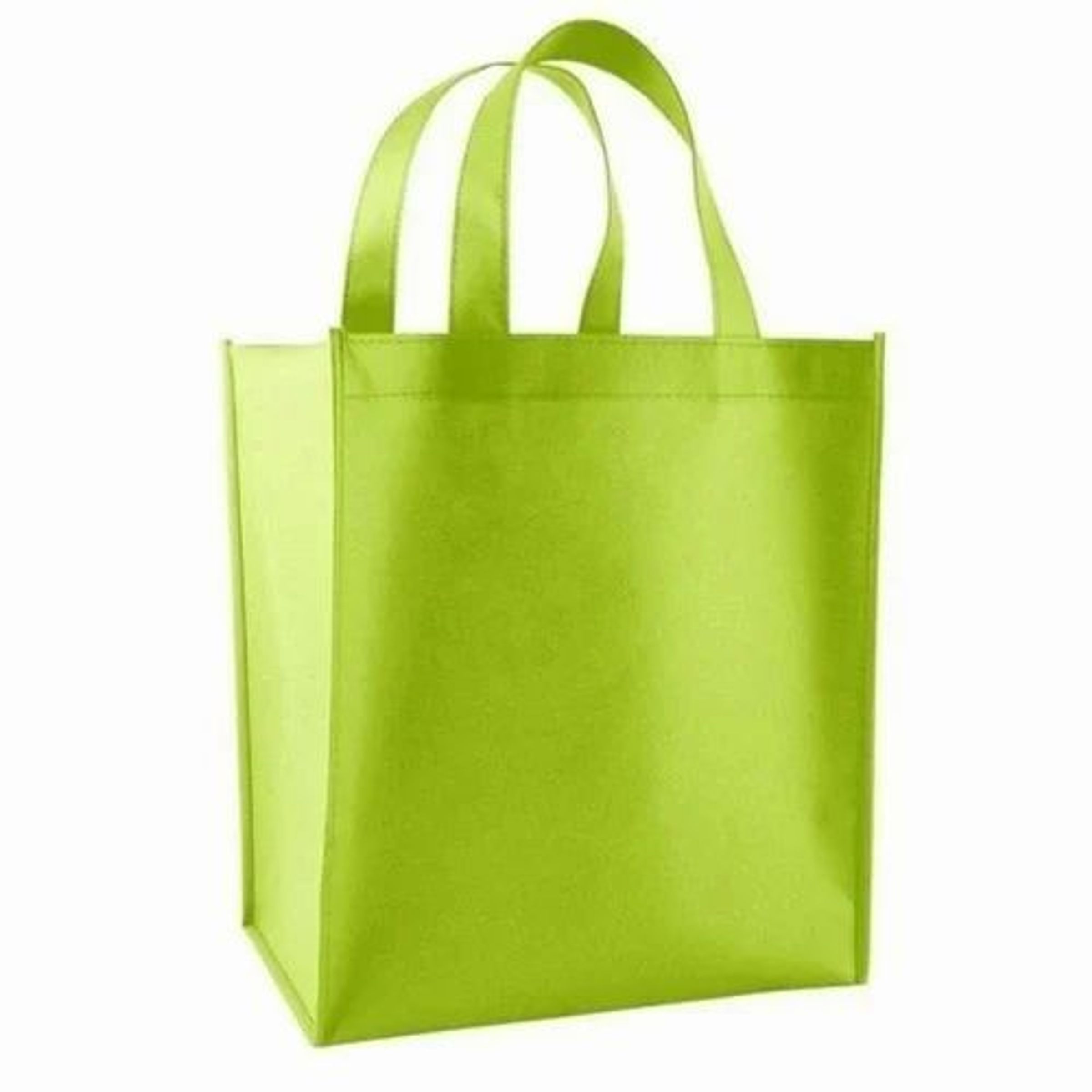 SMALL NONWOVEN PROMO TOTE - GREEN