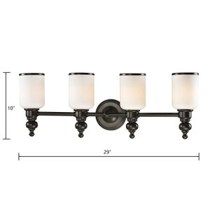 Bristol Way 29'' Wide 4-Light Vanity Light - Oil Rubbed Bronze 2