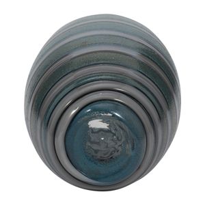 DENVERRIDGE BLUE GLASS VASE 10 (IN) 7