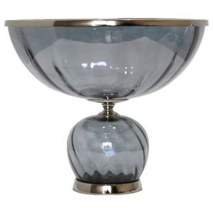 ASPENSIDE GRAY GLASS VASE 12 (IN) 1