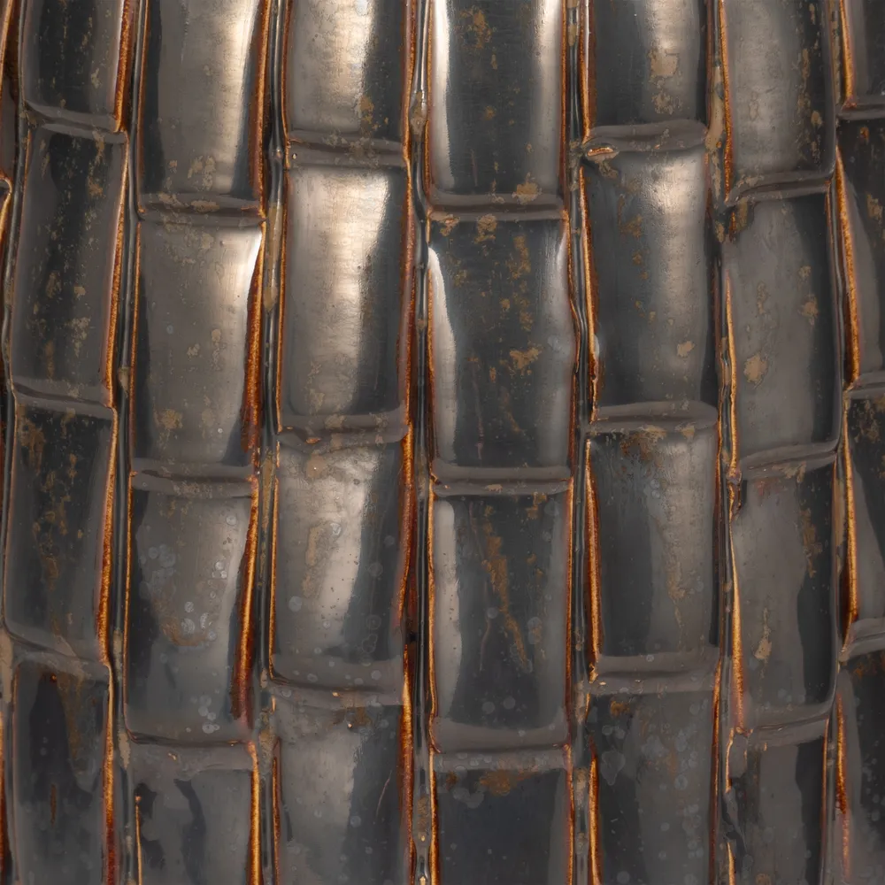 HAMDENROSE BROWN VASE 17 (IN)