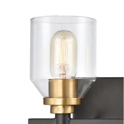 Cambria 13″ Wide 2-Light Vanity Light - Matte Black