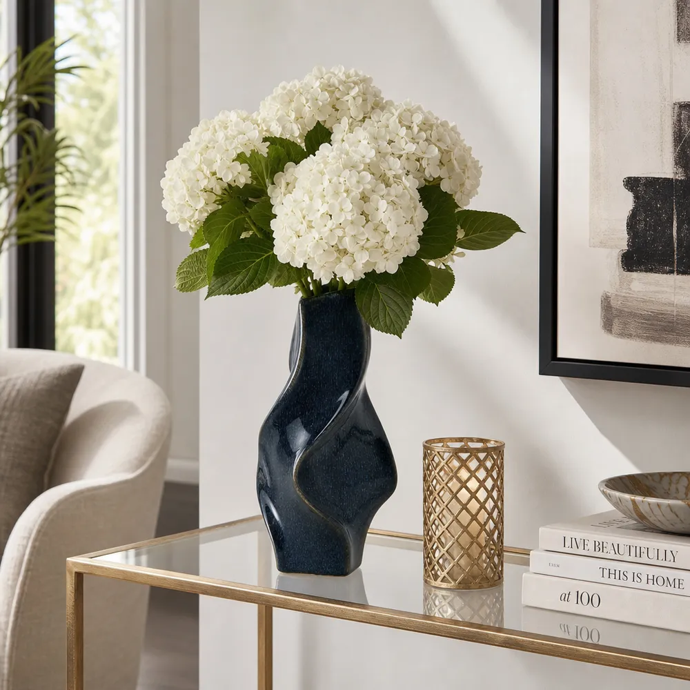 SOLRIDGE BLUE VASE 13 (IN)