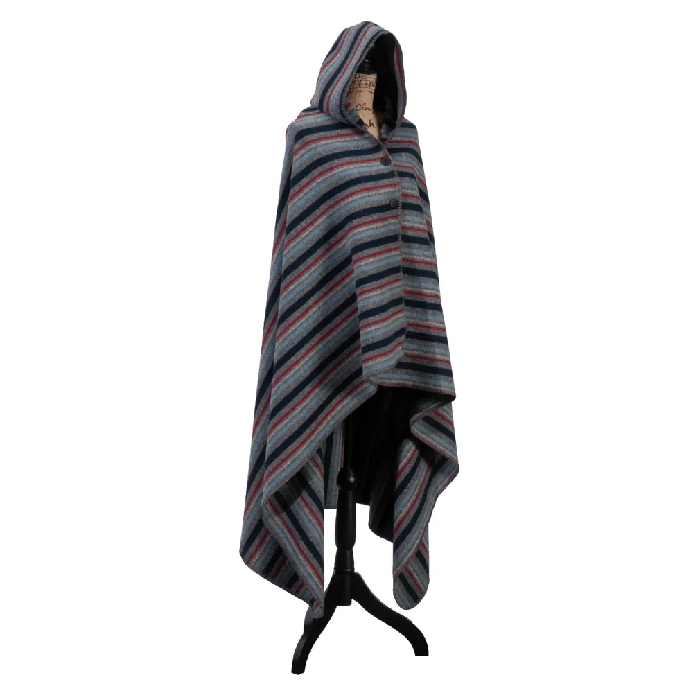 Alpine Stripe - Hooded Throw - 72x48