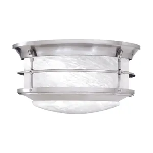 Verglas 11.25'' Wide 2-Light Outdoor Flush Mount - Brushed Nickel 1