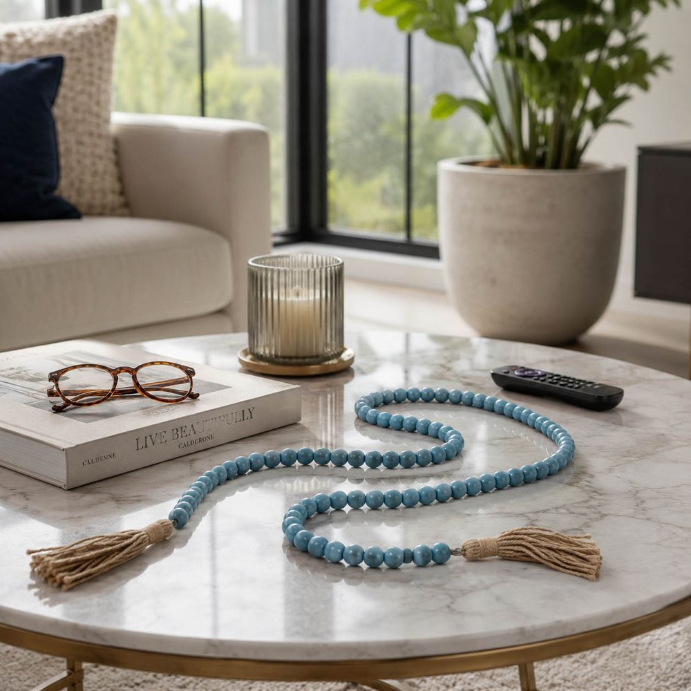 CHATHAMRIDGE BLUE BEAD 1 (IN)