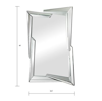 Juxtaposed Angles Wall Mirror
