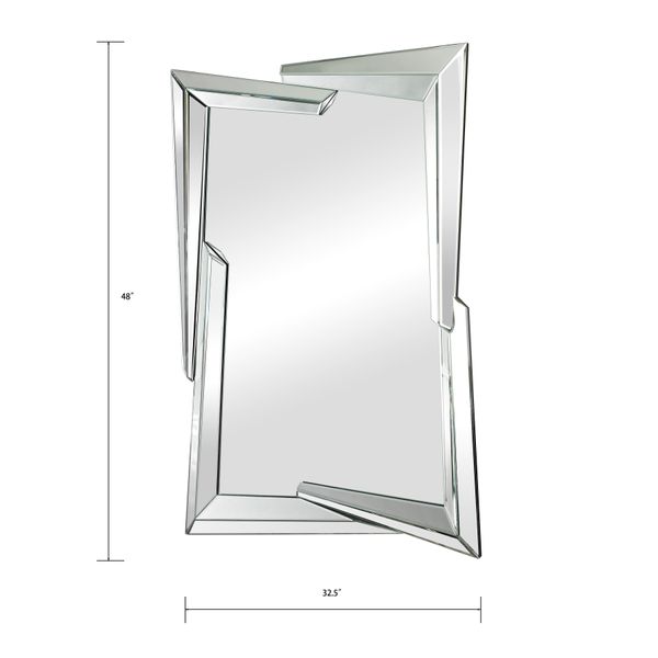 Juxtaposed Angles Wall Mirror