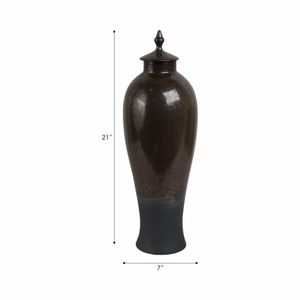 DURBANWORTH BRONZE VASE 21 (IN) 9