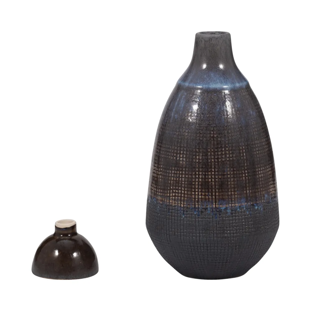 CARLINFIELD BROWN VASE 15 (IN)