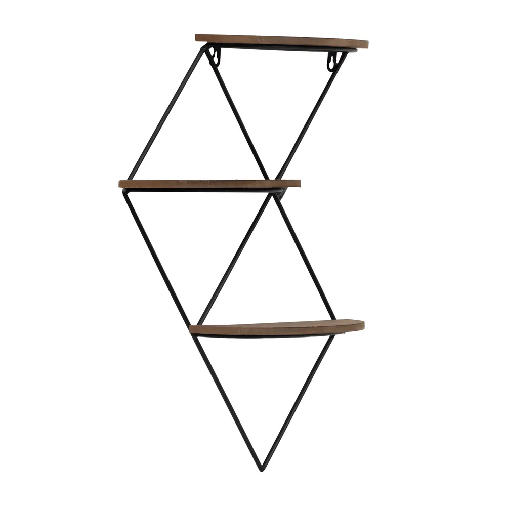 WALTBEACH BROWN WALL SHELF 21 (IN)