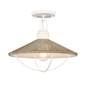 Cape May 14'' Wide 1-Light Semi Flush Mount - White Coral 2