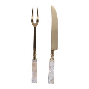 CARVERMOOR SET OF 2 WHITE SERVEWARE 1 (IN) 5