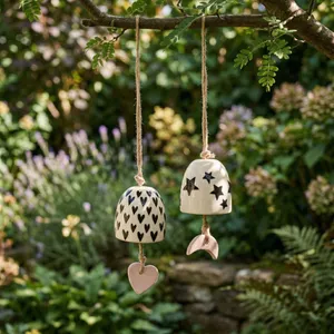 LENNONWIND SET OF 2 IVORY BELL 12 (IN) 9