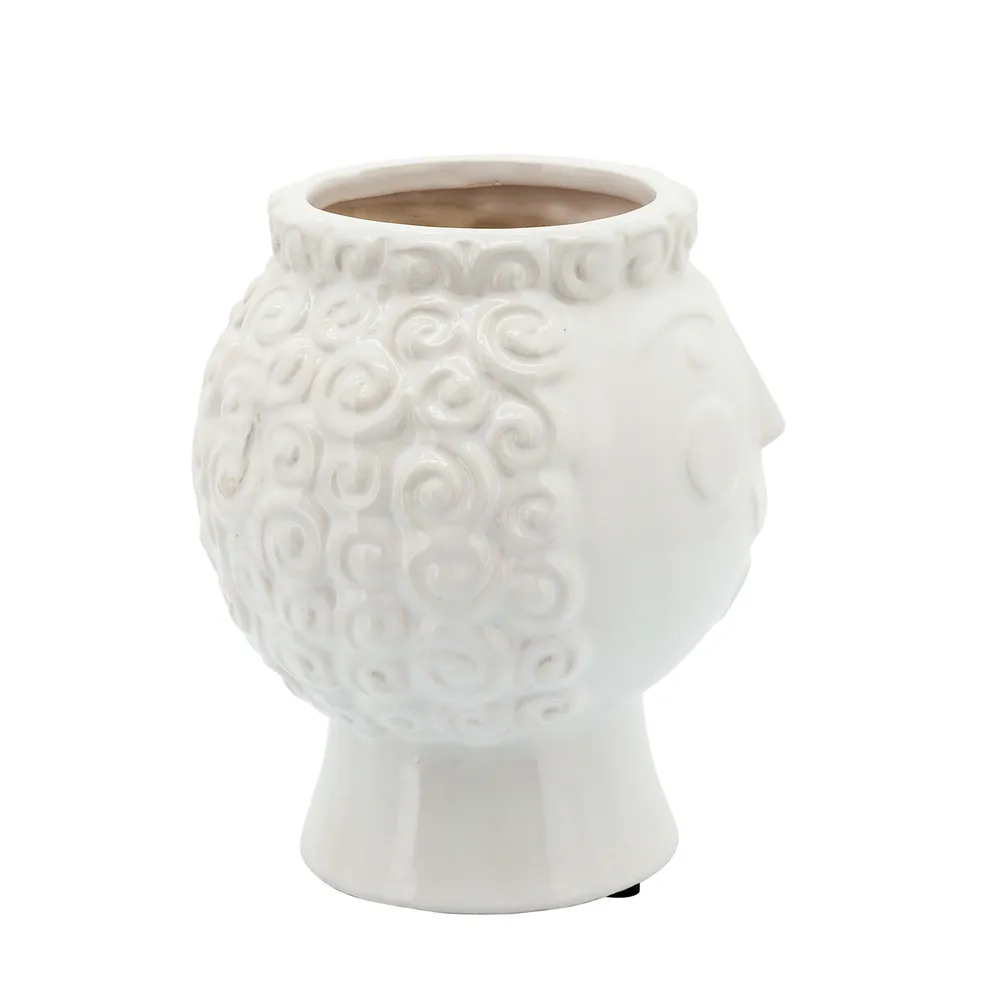 BRADYPARK WHITE PLANTER 7 (IN)