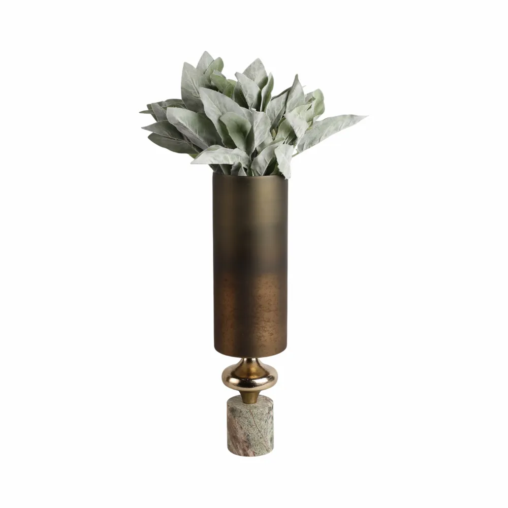 OPALHAVEN BROWN GLASS VASE 20 (IN)