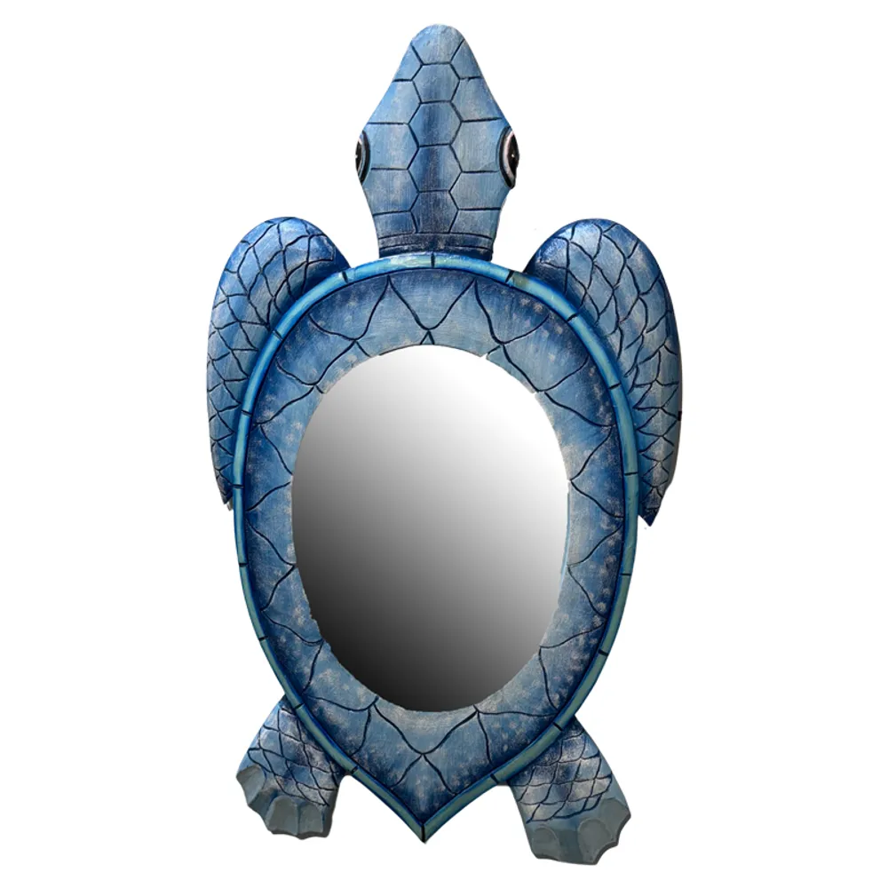 32" BLUE TURTLE MIRROR