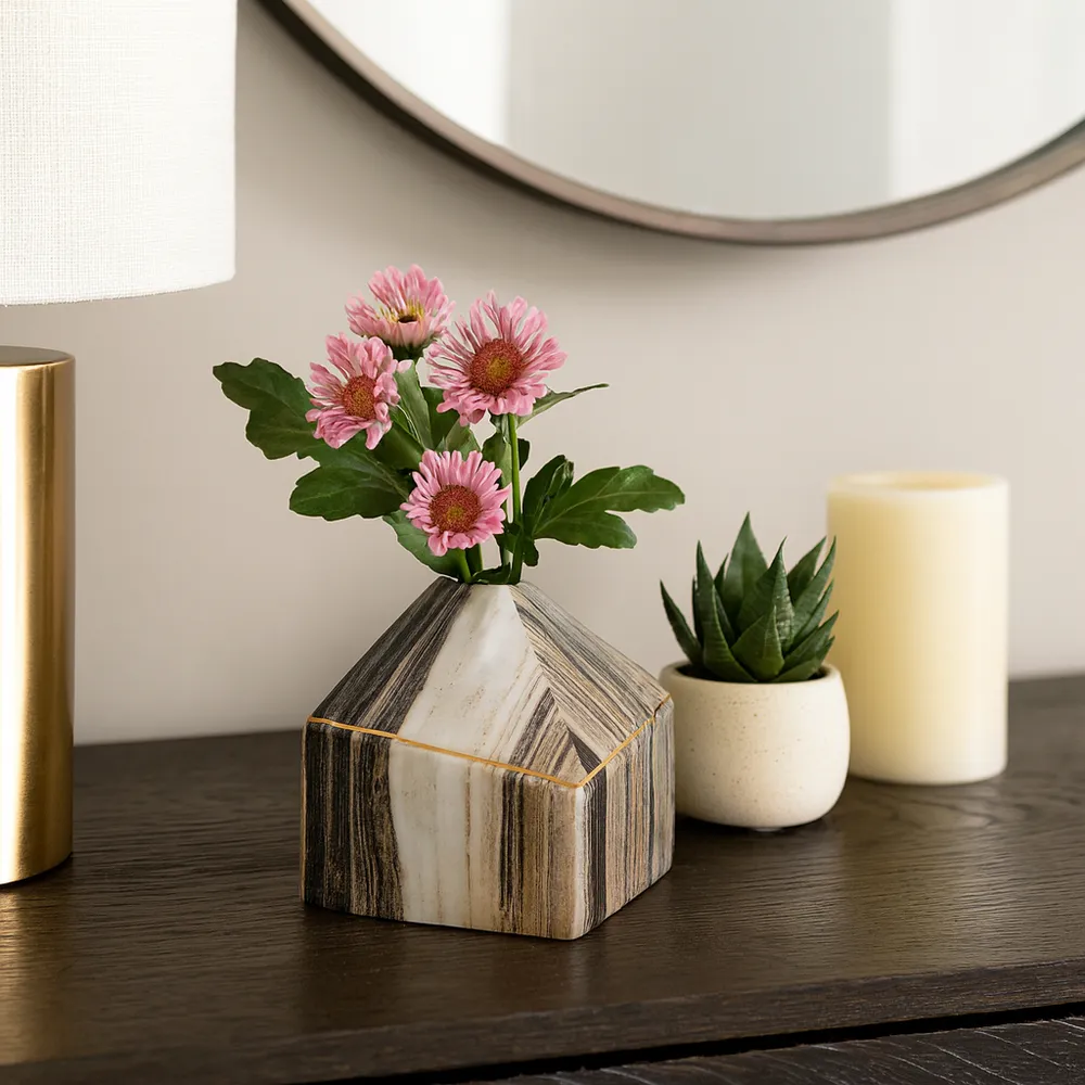 BOLTONSHAW GRAY VASE 5 (IN)
