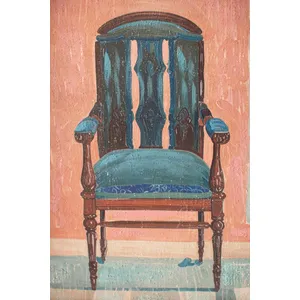 Set of 2 Framed Chair Paintings 3