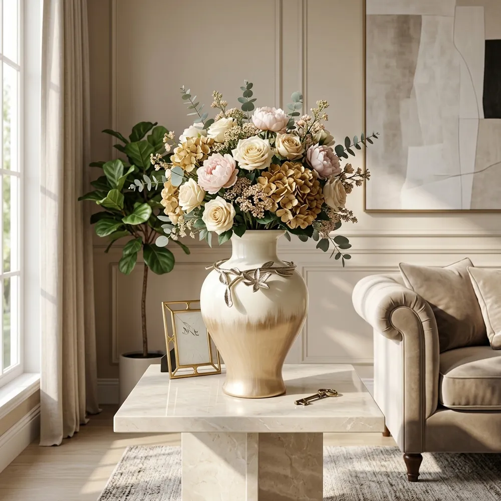HOPEPORT GOLD VASE 19 (IN)