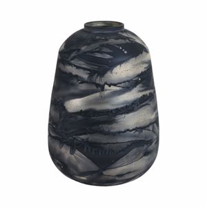 CLYDEBURN BLUE GLASS VASE 12 (IN) 1
